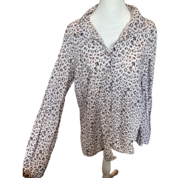 J. Crew animal print button up XL - Picture 1 of 7